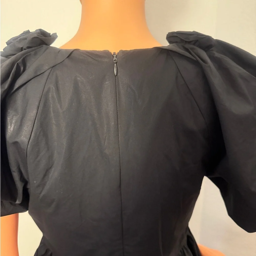 English Factory Black Ruched Ruffled Mini Dress - Picture 13 of 15